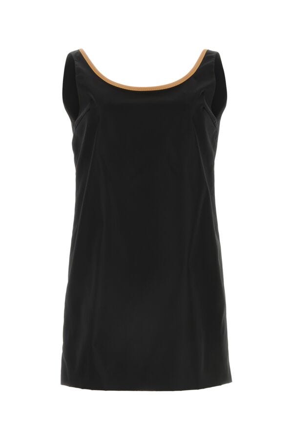 Prada Woman Black Re-Nylon Mini Dress