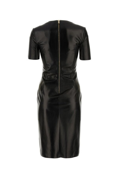 Prada Woman Black Nappa Leather Dress