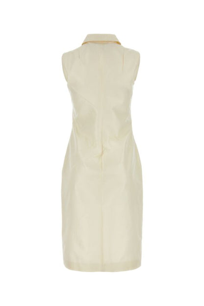 Prada Woman Ivory Faille Dress