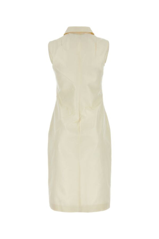 Prada Woman Ivory Faille Dress