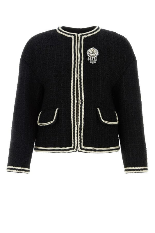 Gucci Woman Black Tweed Blazer