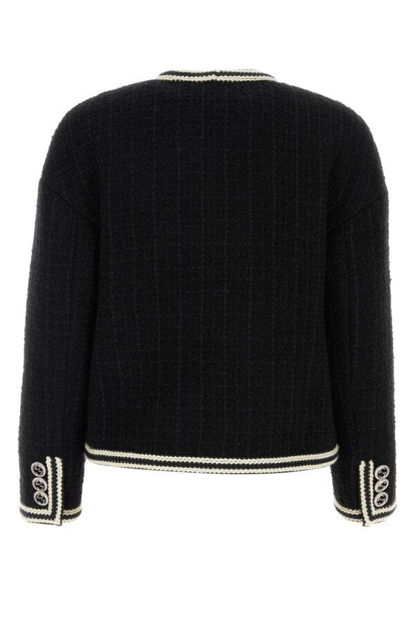 Gucci Woman Black Tweed Blazer