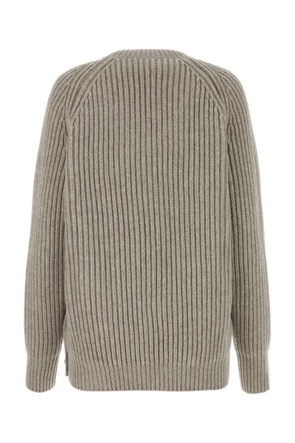 Gucci Woman Dove Grey Wool Sweater