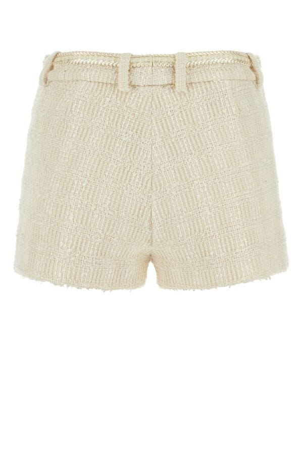 Gucci Woman Ivory Tweed Shorts