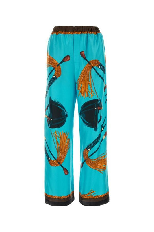 Gucci Woman Printed Twill Pant