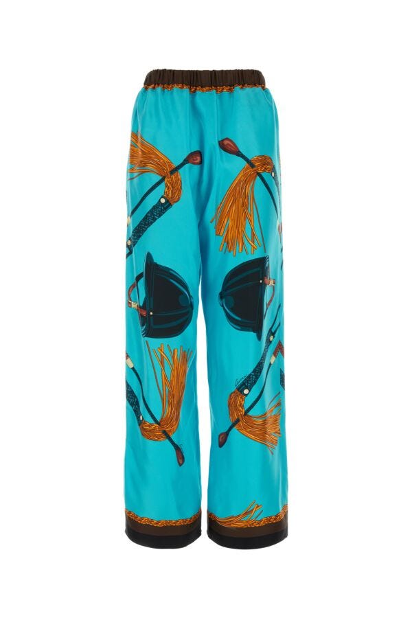 Gucci Woman Printed Twill Pant