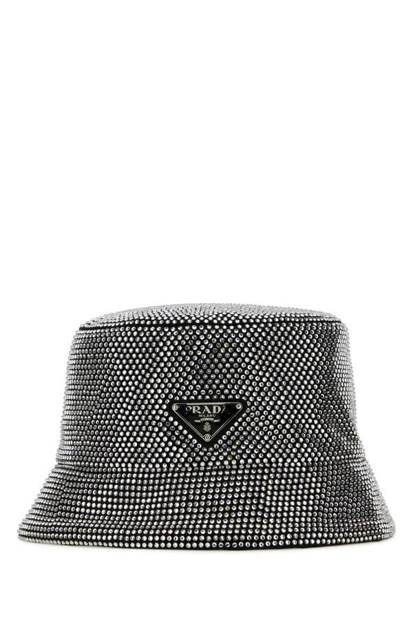 Prada Woman Embellished Fabric Bucket Hat