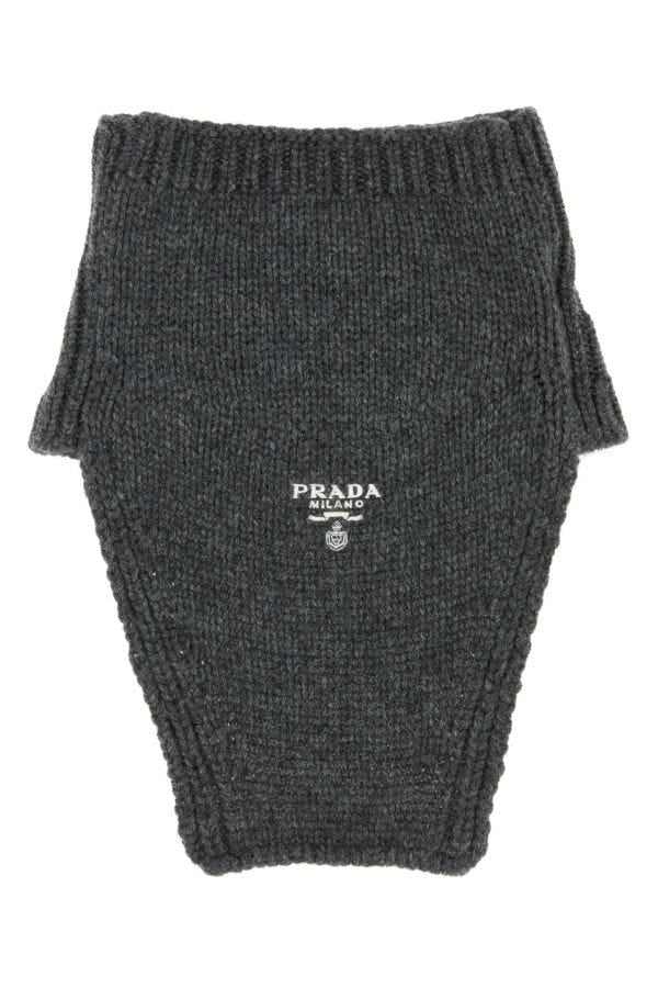 Prada Man Slate Cashmere Neckwarmer