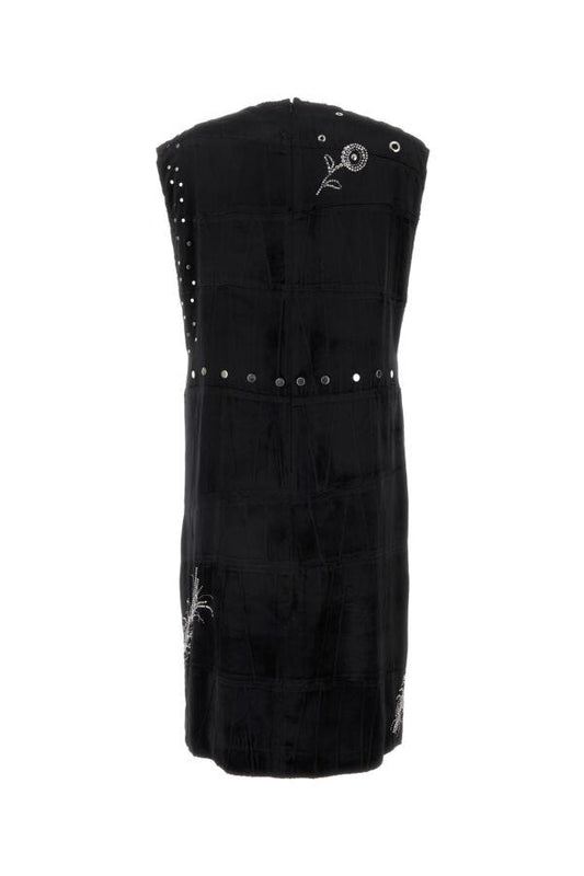 Prada Woman Black Velvet Dress