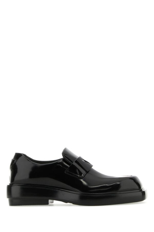 Prada Woman Black Leather Loafers