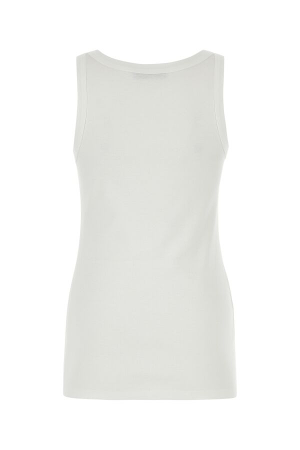 Prada Woman White Cotton Tank Top