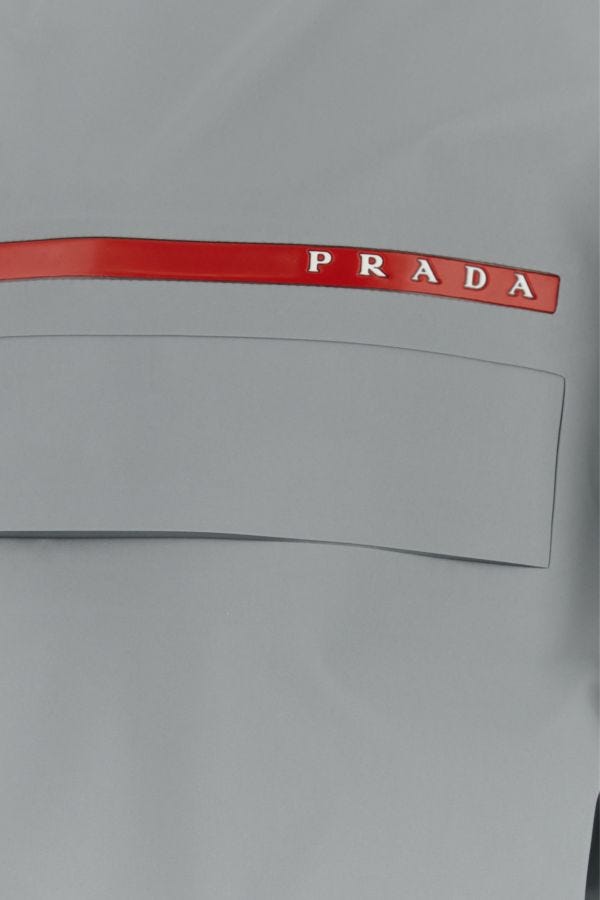 Prada Women Grey Gore-Tex® Oversize K-Way