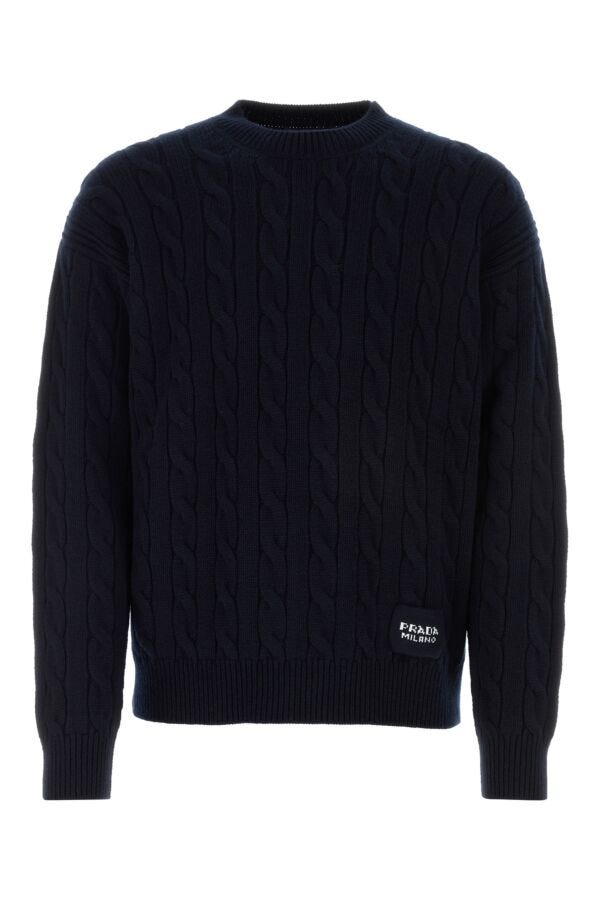 Prada Man Midnight Blue Cashmere Sweater