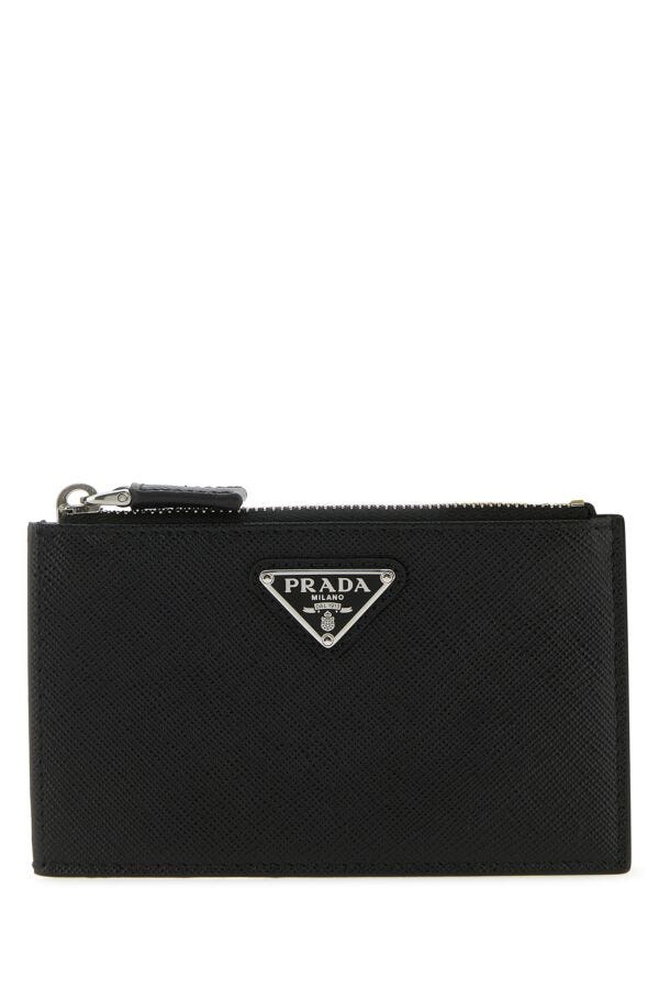 Prada Man Black Leather Card Holder