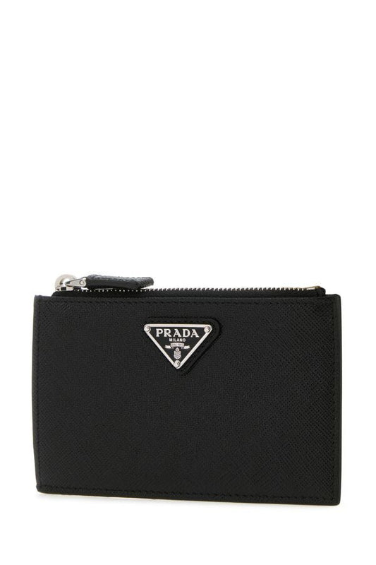 Prada Man Black Leather Card Holder