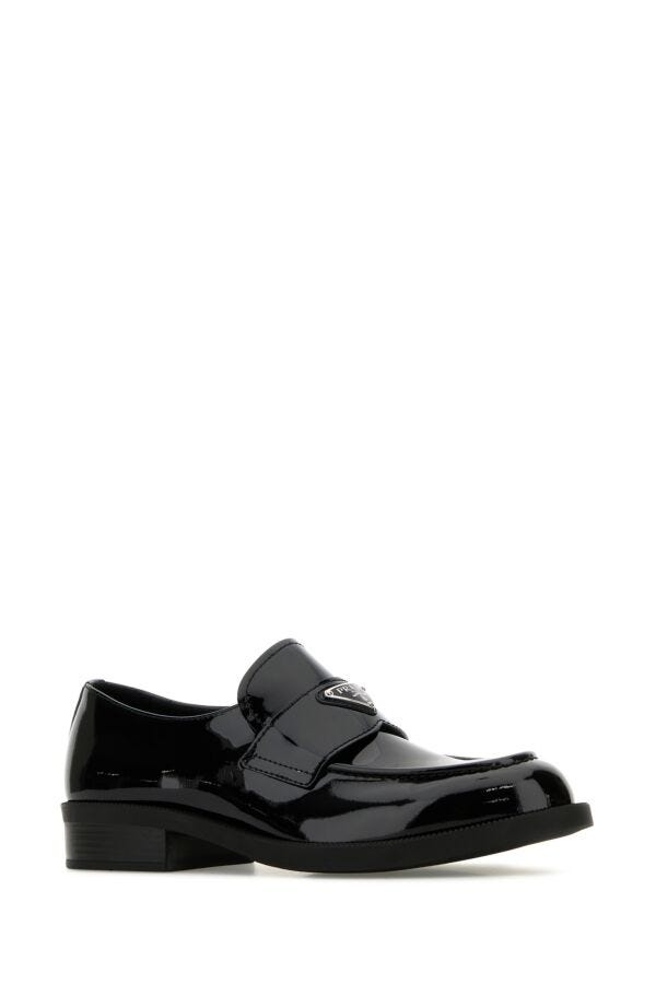 Prada Man Black Leather Loafers