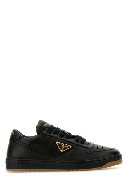 Prada Man Black Nappa Leather Downtown Sneakers