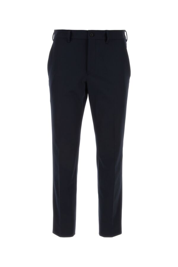 Prada Man Blue Stretch Polyester Pant