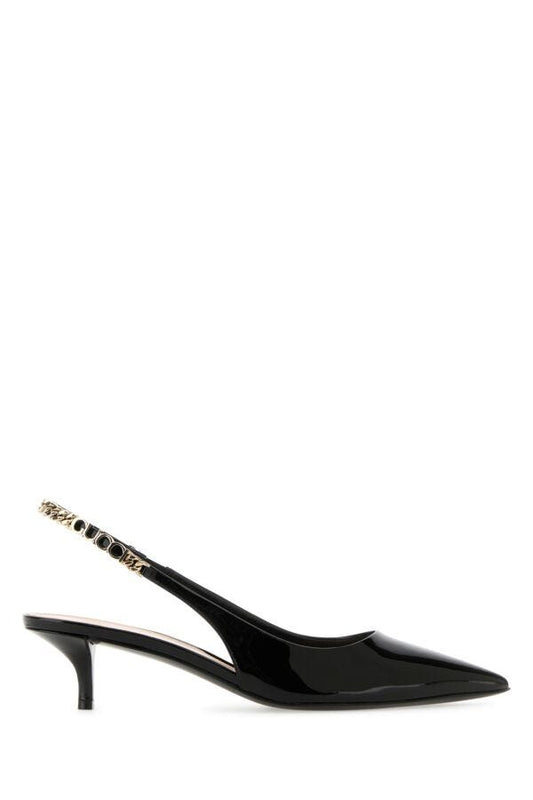 Gucci Woman Black Leather Signoria Pumps