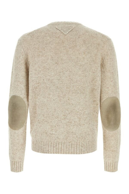 Prada Man Melange Sand Cashmere Sweater