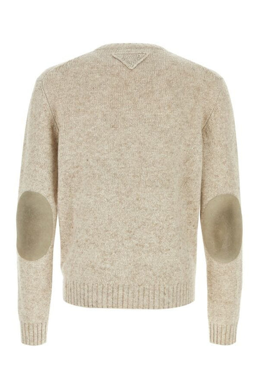 Prada Man Melange Sand Cashmere Sweater