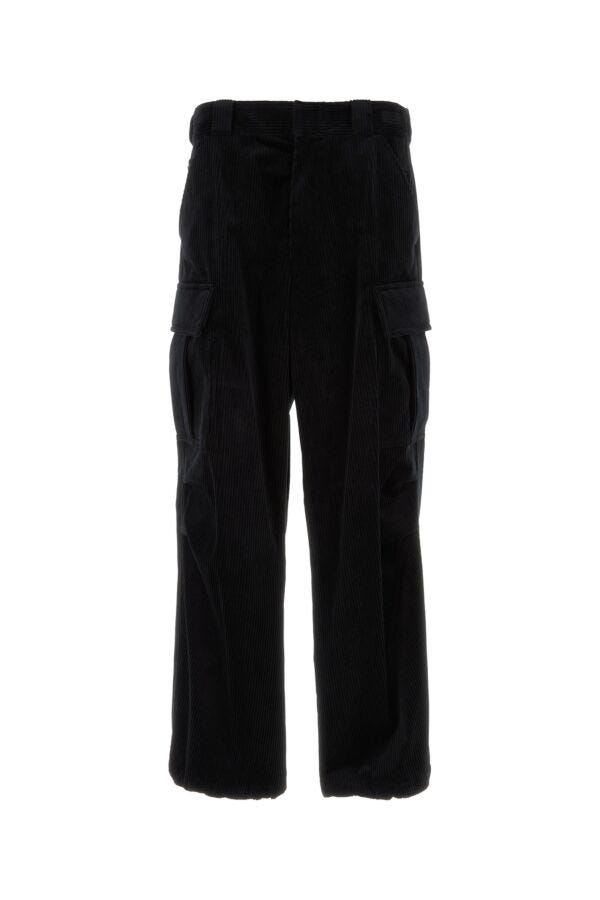 Prada Man Black Corduroy Cargo Pant