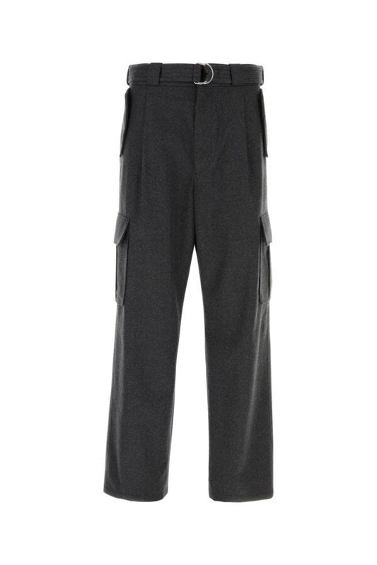 Prada Man Graphite Wool Cargo Pant