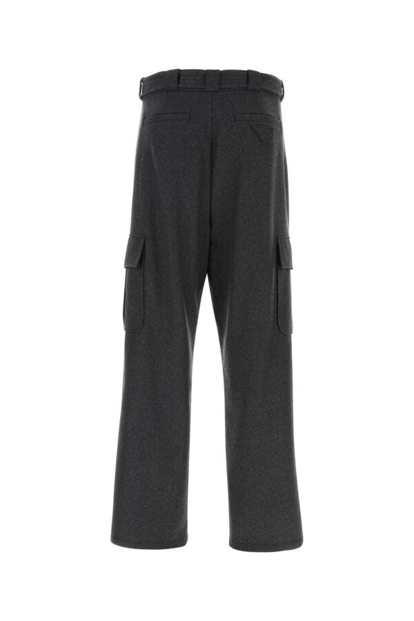 Prada Man Graphite Wool Cargo Pant