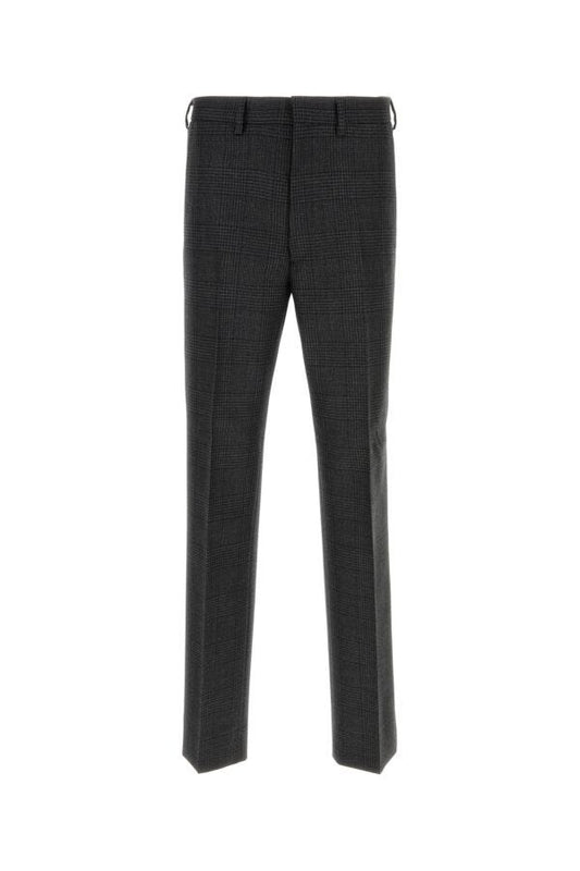 Prada Man Embroidered Wool Pant