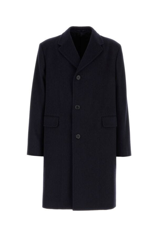 Prada Man Midnight Blue Wool Coat