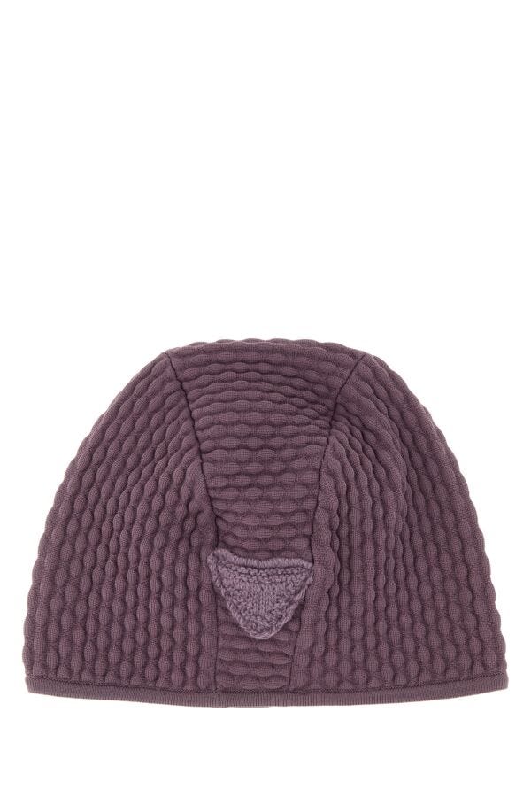 Prada Man Lilac Stretch Nylon Blend Beanie