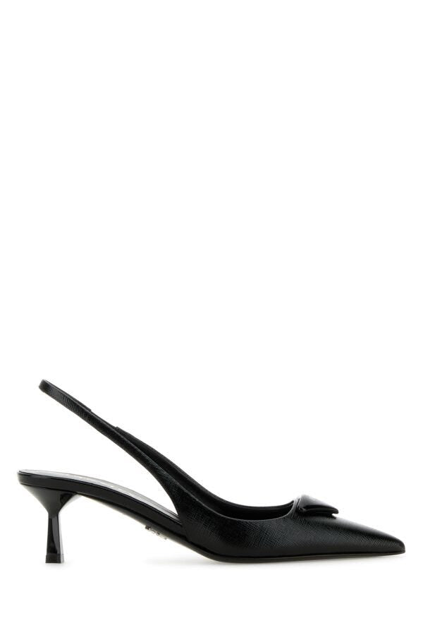 Prada Woman Black Leather Pumps