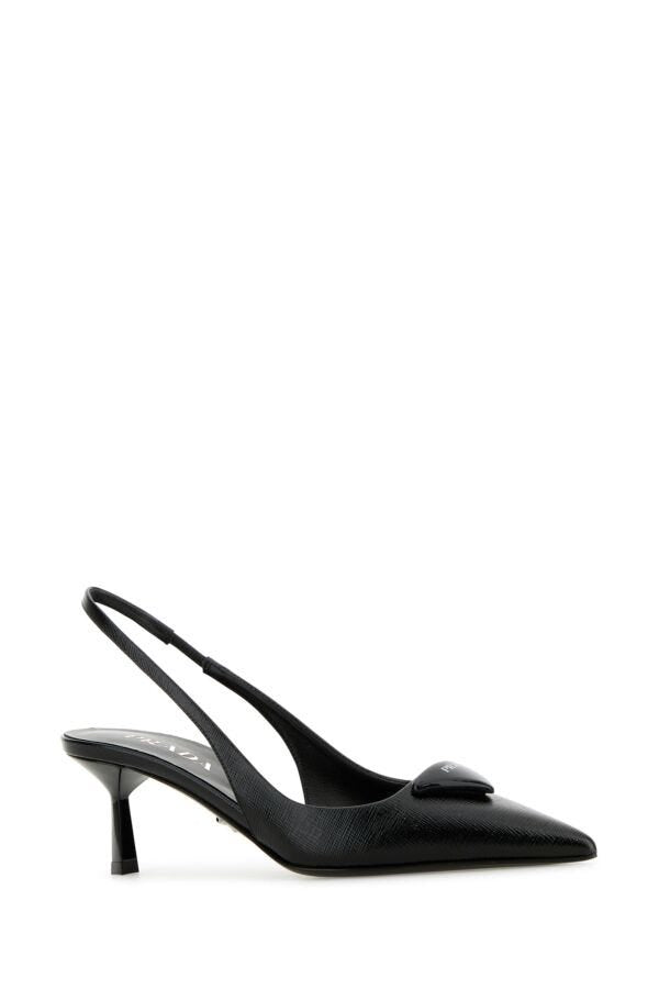 Prada Woman Black Leather Pumps