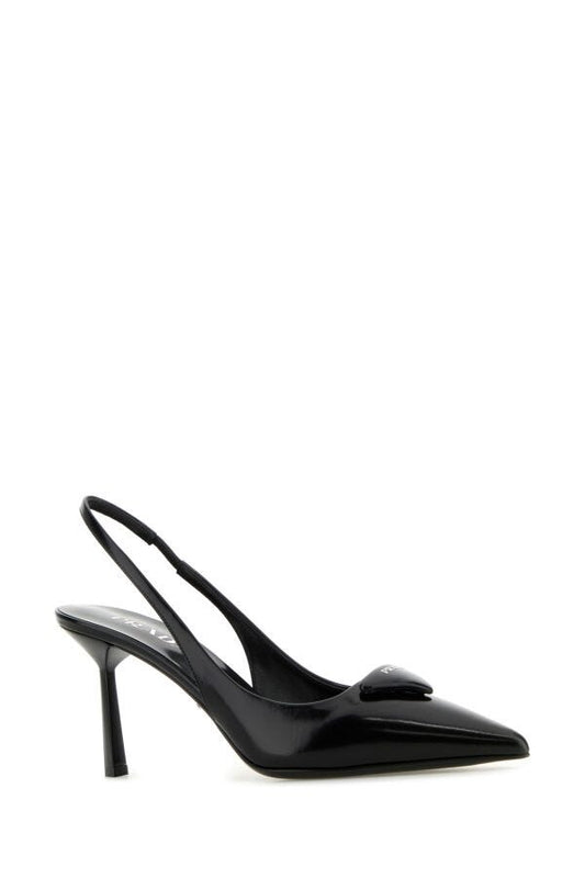 Prada Woman Black Leather Pumps