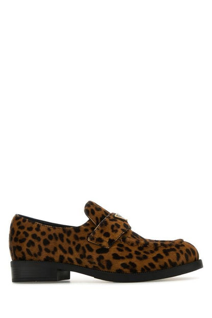 Prada Woman Printed Calf Hair Loafers