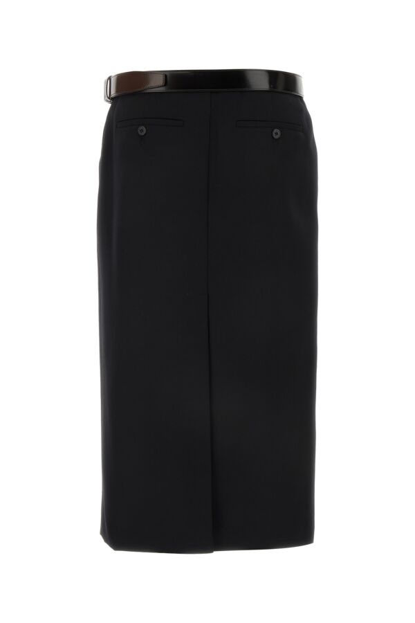 Prada Woman Black Gabardine Skirt