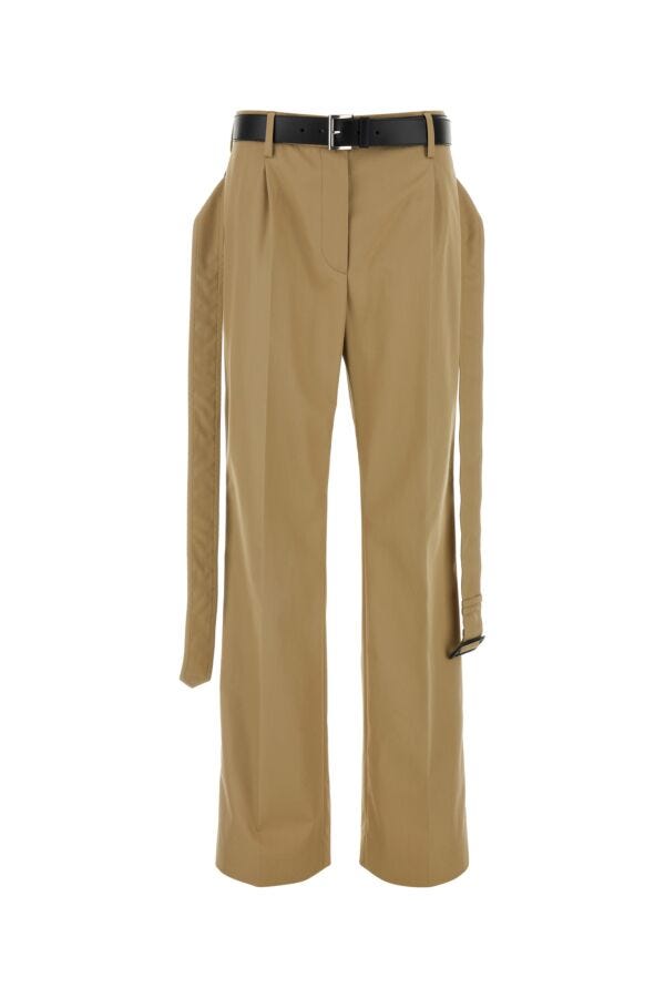 Prada Woman Cappuccino Twill Pant