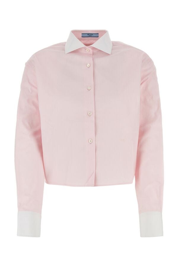 Prada Woman Pastel Pink Oxford Shirt