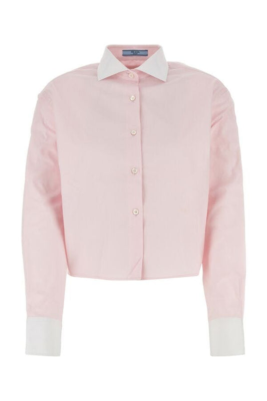 Prada Woman Pastel Pink Oxford Shirt