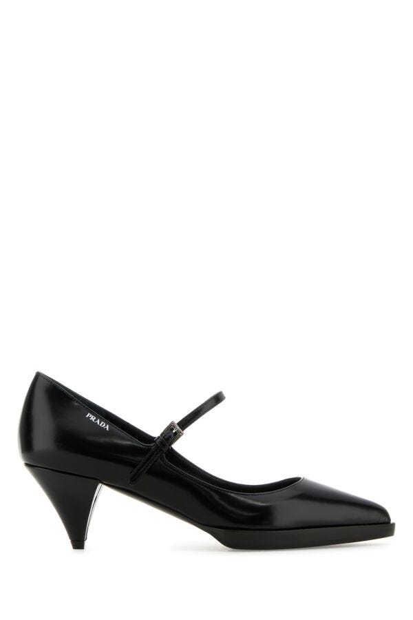 Prada Woman Black Leather Pumps