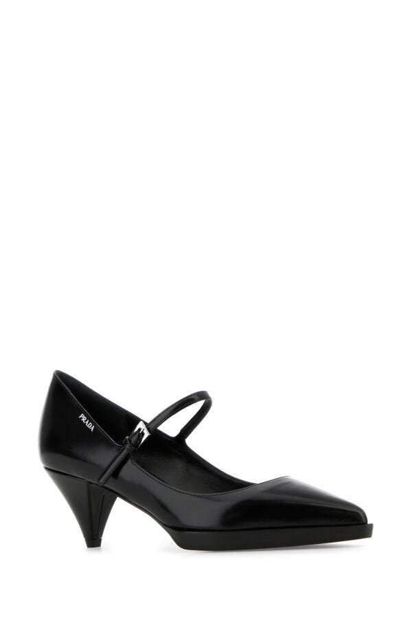 Prada Woman Black Leather Pumps