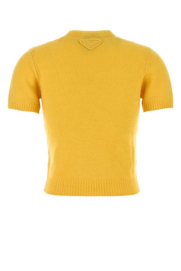 Prada Woman Yellow Cashmere Sweater