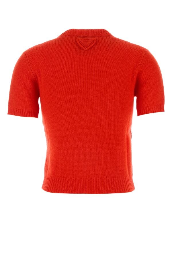 Prada Woman Red Cashmere Sweater