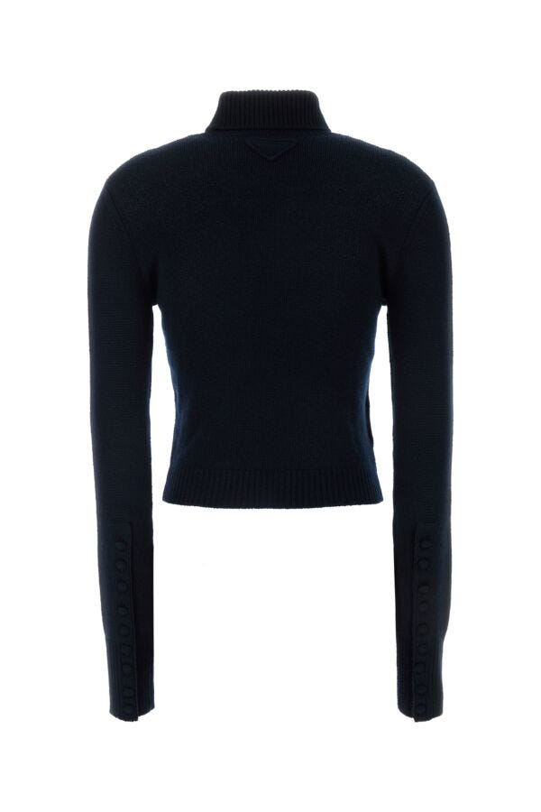 Prada Woman Blue Cashmere Sweater