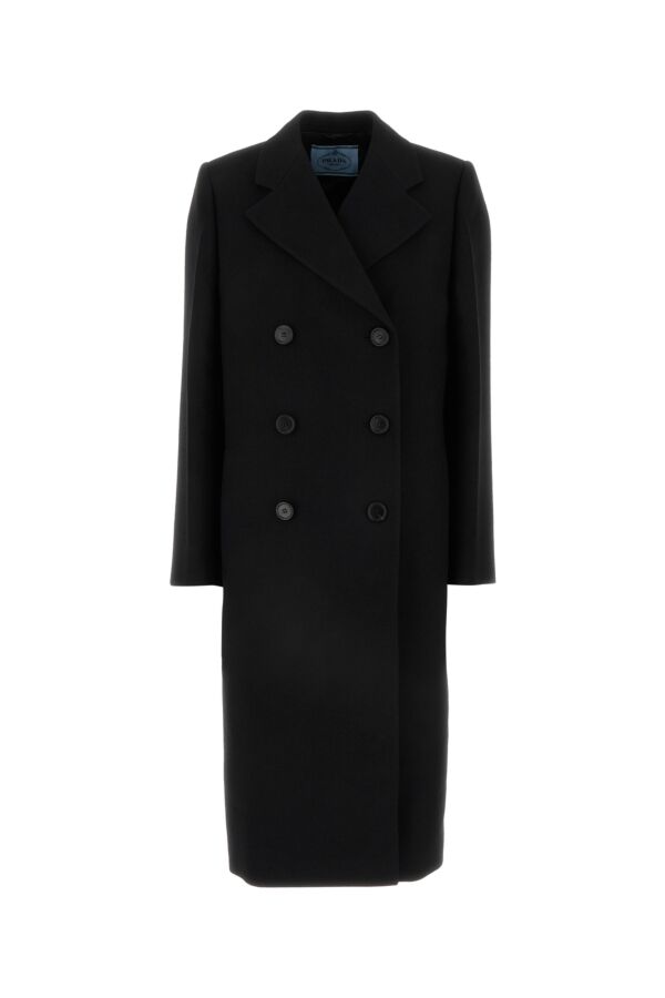 Prada Woman Black Wool Coat