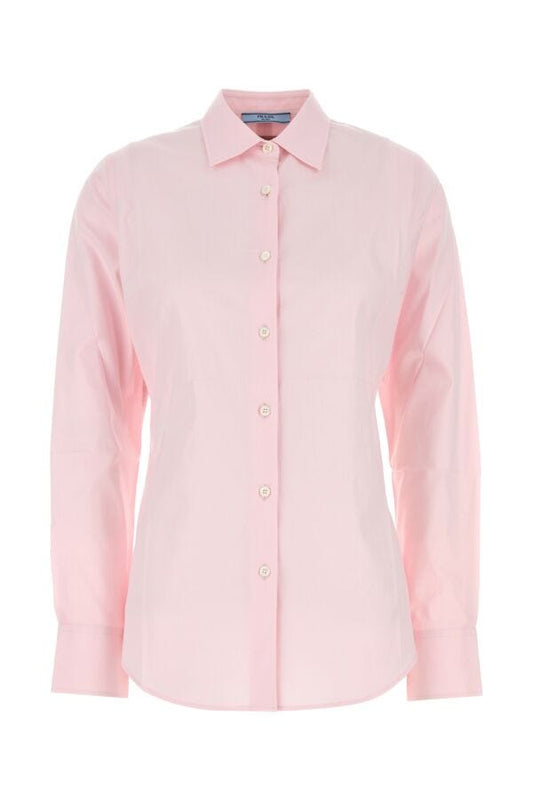 Prada Woman Pastel Pink Oxford Shirt