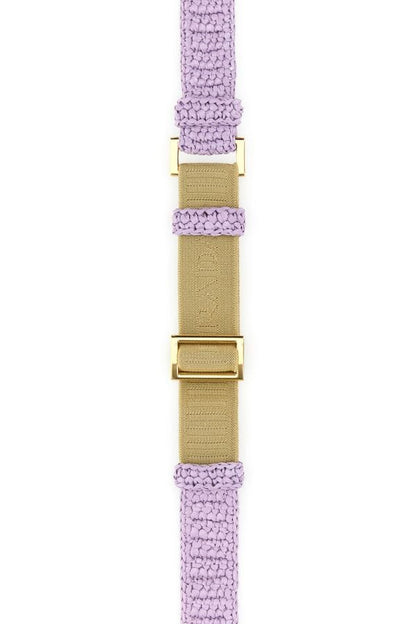 Prada Woman Lilac Raffia Belt