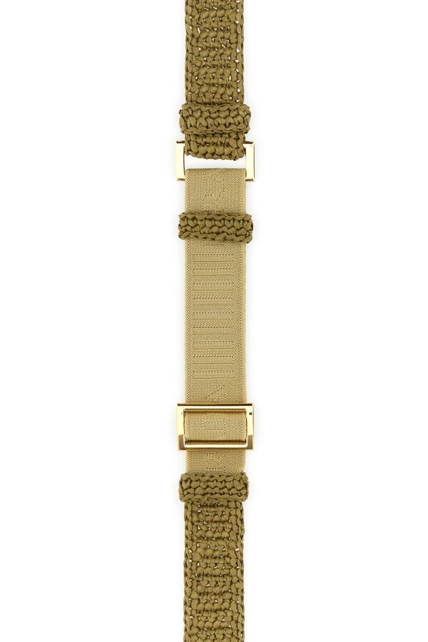 Prada Woman Khaki Raffia Belt