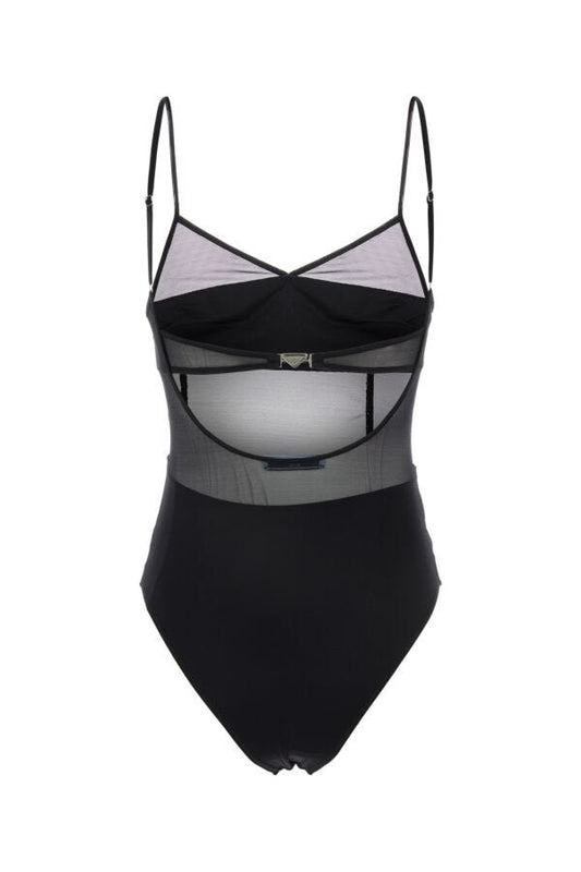 Prada Woman Black Tulle Swimsuit