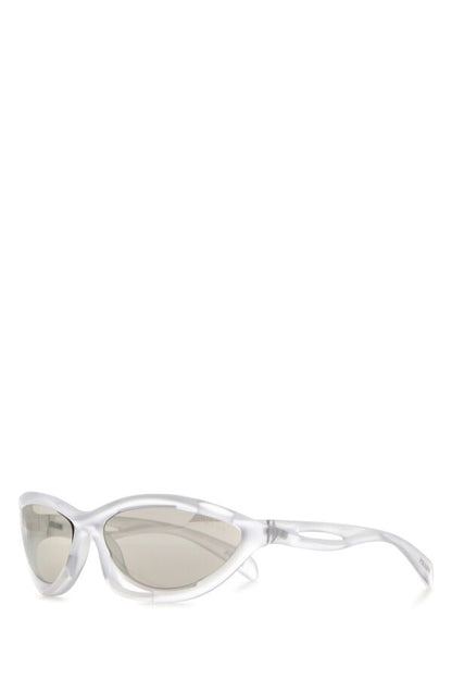 Prada Woman Transparent Acetate Sunglasses